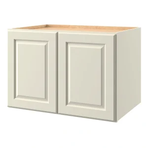 allen + roth Pattingham 36-in W x 24.5-in H x 24-in D Harbor Wall Fully Assembled Cabinet (Raised Panel Square Door Style)