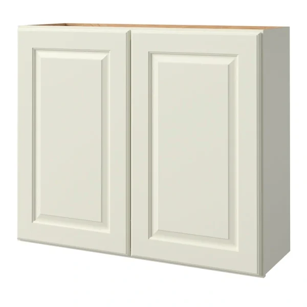 allen + roth Pattingham 36-in W x 30.125-in H x 12-in D Harbor Wall Fully Assembled Cabinet (Raised Panel Square Door Style)