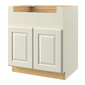 allen + roth Pattingham 36-in W x 34.5-in H x 24-in D Harbor Apron Front Sink Base Fully Assembled Cabinet (Raised Panel Square Style)