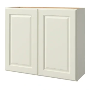 allen + roth Pattingham 36-in W x 36.125-in H x 12-in D Harbor Wall Fully Assembled Cabinet (Raised Panel Square Door Style)