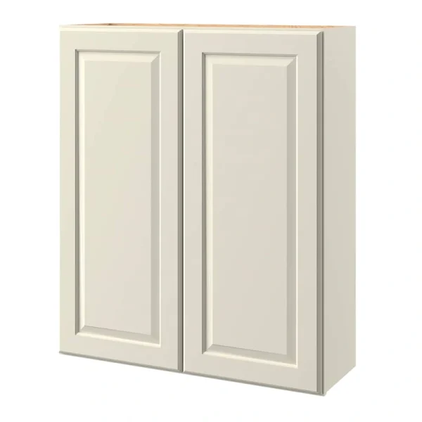 allen + roth Pattingham 36-in W x 39-in H x 12-in D Harbor Wall Fully Assembled Cabinet (Raised Panel Square Door Style)