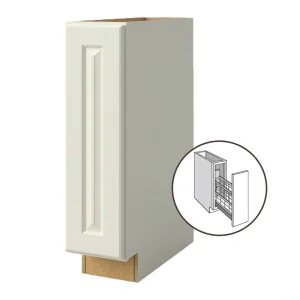 allen + roth Pattingham 9-in W x 34.5-in H x 24-in D Harbor Base Fully Assembled Cabinet (Raised Panel Square Door Style) T726926062