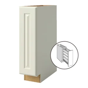 allen + roth Pattingham 9-in W x 34.5-in H x 24-in D Harbor Pull-out Tray Divider Base Fully Assembled Cabinet (Raised Panel Style)