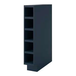 allen + roth Port 6-in W x 34.5-in H x 24-in D Navy Open Cube Organizer Base Fully Assembled Cabinet (Flat Panel Style)