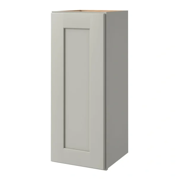 allen + roth Stonewall 12-in W x 36.125-in H x 12-in D Stone Wall Fully Assembled Cabinet (Flat Panel Shaker Door Style)