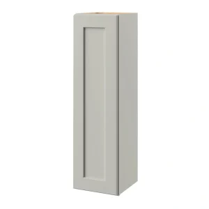 allen + roth Stonewall 12-in W x 39.125-in H x 12-in D Stone Wall Fully Assembled Cabinet (Flat Panel Shaker Door Style)