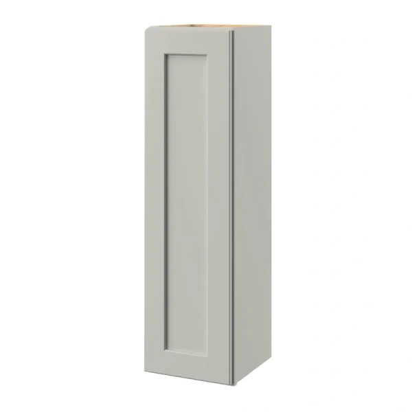 allen + roth Stonewall 12-in W x 39.125-in H x 12-in D Stone Wall Fully Assembled Cabinet (Flat Panel Shaker Door Style)