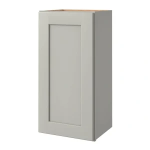 allen + roth Stonewall 15-in W x 30.125-in H x 12-in D Stone Wall Fully Assembled Cabinet (Flat Panel Shaker Door Style)