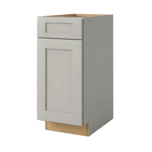 allen + roth Stonewall 15-in W x 34.5-in H x 24-in D Stone Blind 1-Drawer Base Fully Assembled Cabinet (Flat Panel Shaker Style)
