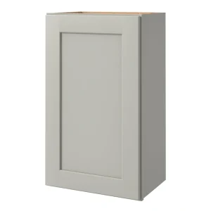 allen + roth Stonewall 18-in W x 30.125-in H x 12-in D Stone Wall Fully Assembled Cabinet (Flat Panel Shaker Door Style)