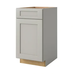 allen + roth Stonewall 18-in W x 34.5-in H x 24-in D Stone 1-Drawer Base Fully Assembled Cabinet (Flat Panel Shaker Style)