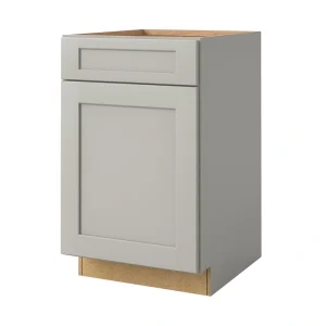 allen + roth Stonewall 21-in W x 34.5-in H x 24-in D Stone 1-Drawer Base Fully Assembled Cabinet (Flat Panel Shaker Style)