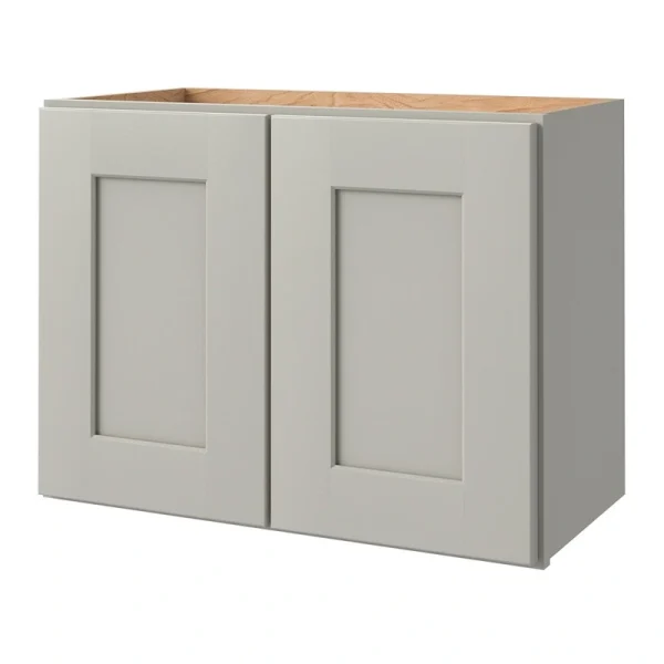 allen + roth Stonewall 24-in W x 18.125-in H x 12-in D Stone Wall Fully Assembled Cabinet (Flat Panel Shaker Door Style)