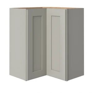 allen + roth Stonewall 24-in W x 30.125-in H x 12-in D Stone Blind Corner Wall Fully Assembled Cabinet (Flat Panel Shaker Style) T726925637