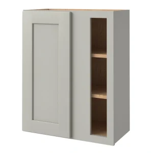 allen + roth Stonewall 24-in W x 30.125-in H x 12-in D Stone Blind Corner Wall Fully Assembled Cabinet (Flat Panel Shaker Style) T726925640