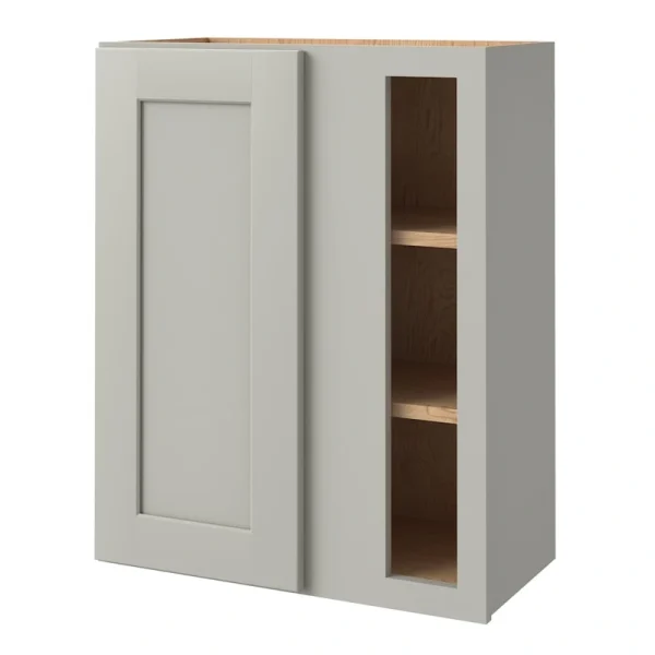 allen + roth Stonewall 24-in W x 30.125-in H x 12-in D Stone Blind Corner Wall Fully Assembled Cabinet (Flat Panel Shaker Style) T726925640