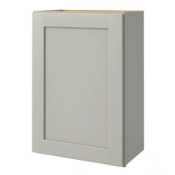 allen + roth Stonewall 24-in W x 30-in H x 12-in D Stone Wall Fully Assembled Cabinet (Flat Panel Shaker Door Style)