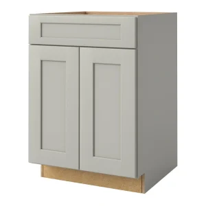 allen + roth Stonewall 24-in W x 34.5-in H x 24-in D Stone Sink Base Fully Assembled Cabinet (Flat Panel Shaker Style)