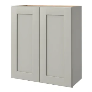 allen + roth Stonewall 27-in W x 30.125-in H x 12-in D Stone Wall Fully Assembled Cabinet (Flat Panel Shaker Door Style)