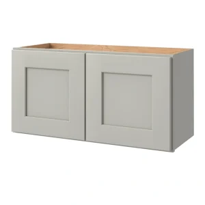 allen + roth Stonewall 30-in W x 15.125-in H x 12-in D Stone Wall Fully Assembled Cabinet (Flat Panel Shaker Door Style)