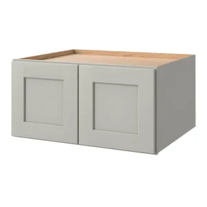 allen + roth Stonewall 30-in W x 18.125-in H x 24-in D Stone Wall Fully Assembled Cabinet (Flat Panel Shaker Door Style)