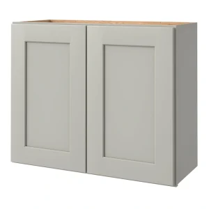 allen + roth Stonewall 30-in W x 24.5-in H x 12-in D Stone Wall Fully Assembled Cabinet (Flat Panel Shaker Door Style)