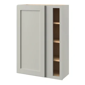 allen + roth Stonewall 30-in W x 42.125-in H x 12-in D Stone Blind Corner Wall Fully Assembled Cabinet (Flat Panel Shaker Style)