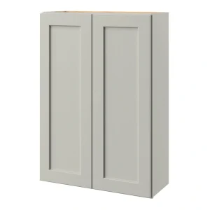 allen + roth Stonewall 30-in W x 42-in H x 12-in D Stone Wall Fully Assembled Cabinet (Flat Panel Shaker Door Style)