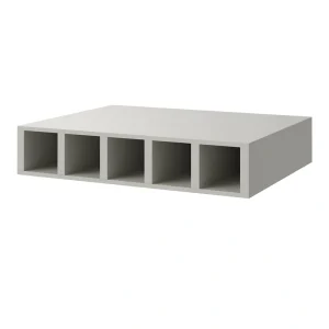 allen + roth Stonewall 30-in W x 6-in H x 12-in D Stone Open Cube Organizer Wall Fully Assembled Cabinet (Flat Panel Style)