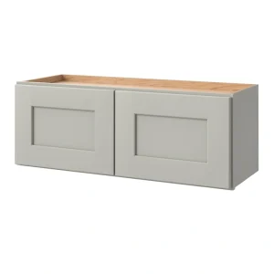 allen + roth Stonewall 33-in W x 12.125-in H x 12-in D Stone Wall Fully Assembled Cabinet (Flat Panel Shaker Door Style)