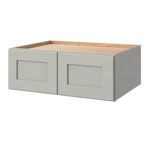 allen + roth Stonewall 33-in W x 12.125-in H x 24-in D Stone Wall Fully Assembled Cabinet (Flat Panel Shaker Door Style)