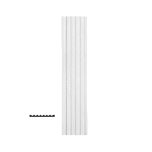 American Pro Decor 1-1/2 in. x 17-3/4 in. x 94-1/2 in. Fluted Polyurethane Pilaster Moulding Pro Pack (2-PCS x 95.75 in.)