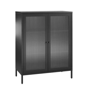 Ameriwood Home Ashbury Heights 31.5-in W x 39.96-in H Steel Black Freestanding Utility Storage Cabinet