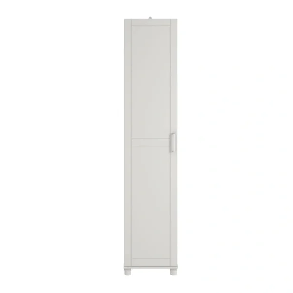 Ameriwood Home Callahan 15.67-in W x 74.29-in H x 15.39-in D Freestanding Composite Wood Garage Cabinet in White