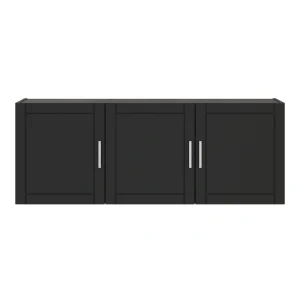 Ameriwood Home Callahan 54-in W x 20.31-in H x 12.44-in D Freestanding Composite Wood Garage Cabinet in Black