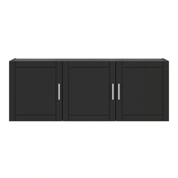 Ameriwood Home Callahan 54-in W x 20.31-in H x 12.44-in D Freestanding Composite Wood Garage Cabinet in Black