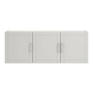 Ameriwood Home Callahan 54-in W x 20.31-in H x 12.44-in D Wall-mounted Composite Wood Garage Cabinet in White