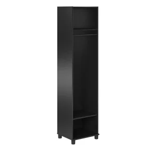 Ameriwood Home Camberly 18.23-in W x 74.25-in H x 15.4-in D Freestanding Composite Wood Garage Cabinet in Black