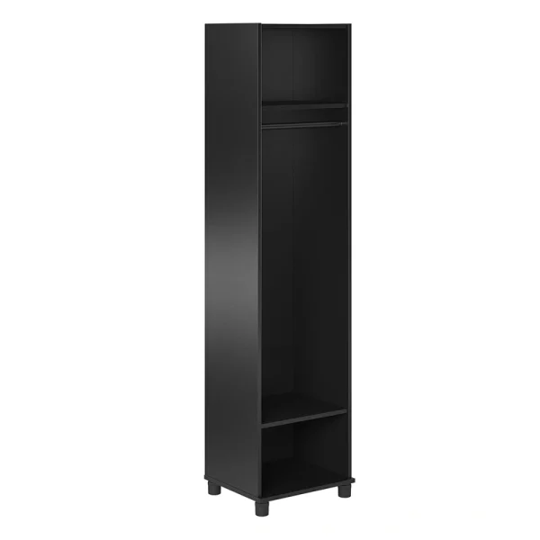 Ameriwood Home Camberly 18.23-in W x 74.25-in H x 15.4-in D Freestanding Composite Wood Garage Cabinet in Black