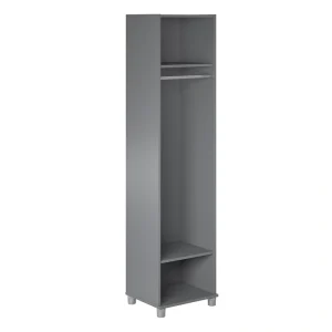 Ameriwood Home Camberly 18.23-in W x 74.25-in H x 15.4-in D Freestanding Composite Wood Garage Cabinet in Gray