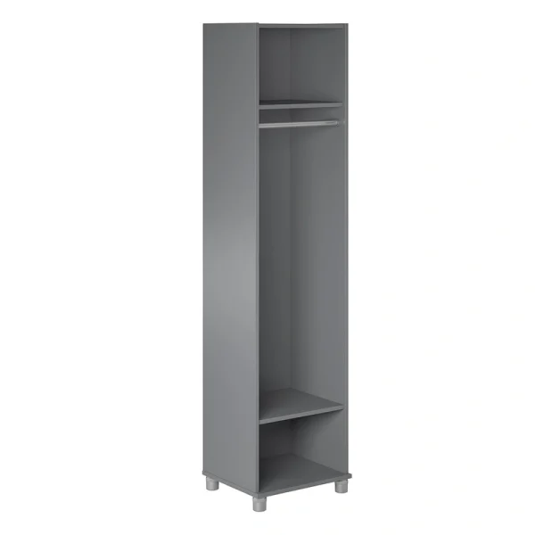 Ameriwood Home Camberly 18.23-in W x 74.25-in H x 15.4-in D Freestanding Composite Wood Garage Cabinet in Gray