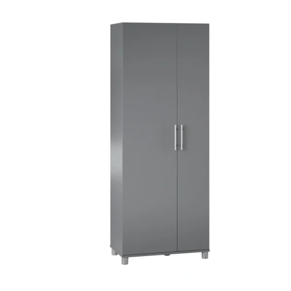 Ameriwood Home Camberly 28.62-in W x 74.26-in H x 15.4-in D Freestanding Composite Wood Garage Cabinet in Gray