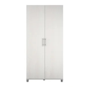 Ameriwood Home Camberly 35.68-in W x 74.31-in H Wood Composite Ivory Oak/Magnolia Oak Freestanding Utility Storage Cabinet