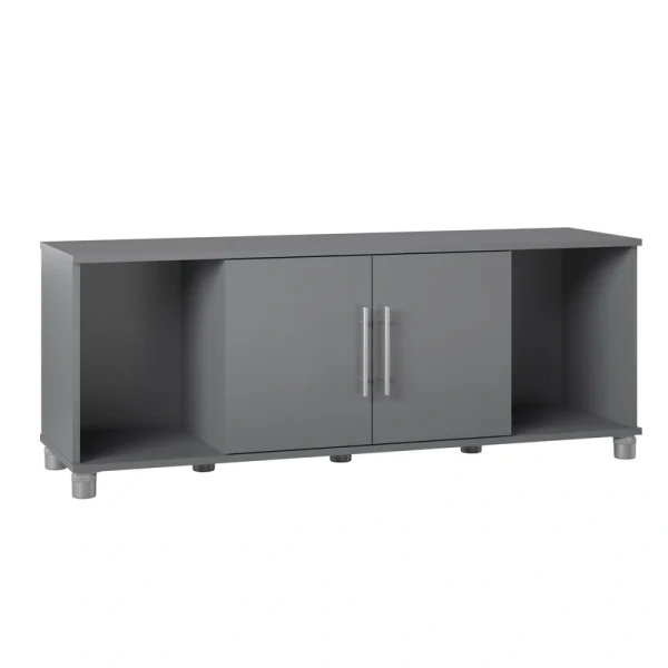 Ameriwood Home Camberly 54-in W x 18-in H x 15.4-in D Freestanding Composite Wood Garage Cabinet in Gray