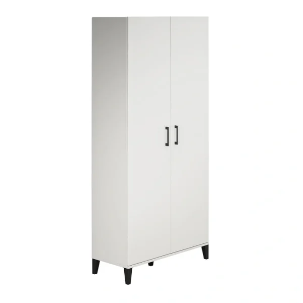 Ameriwood Home Flex 35.67-in W x 76.65-in H x 15.39-in D Freestanding Composite Wood Garage Cabinet in White T726925386