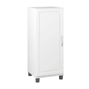 Ameriwood Home Kendall 15.68-in W x 38.25-in H x 15.37-in D Freestanding Composite Wood Garage Cabinet in White