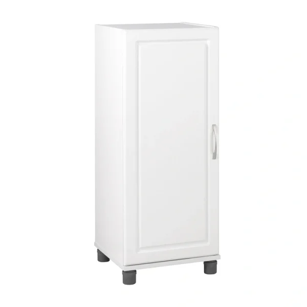 Ameriwood Home Kendall 15.68-in W x 38.25-in H x 15.37-in D Freestanding Composite Wood Garage Cabinet in White