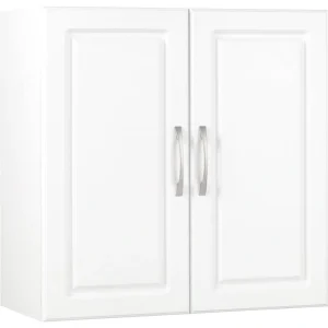 Ameriwood Home Kendall 23.43-in W x 23.68-in H x 12.437-in D Wall-mounted Composite Wood Garage Cabinet in White