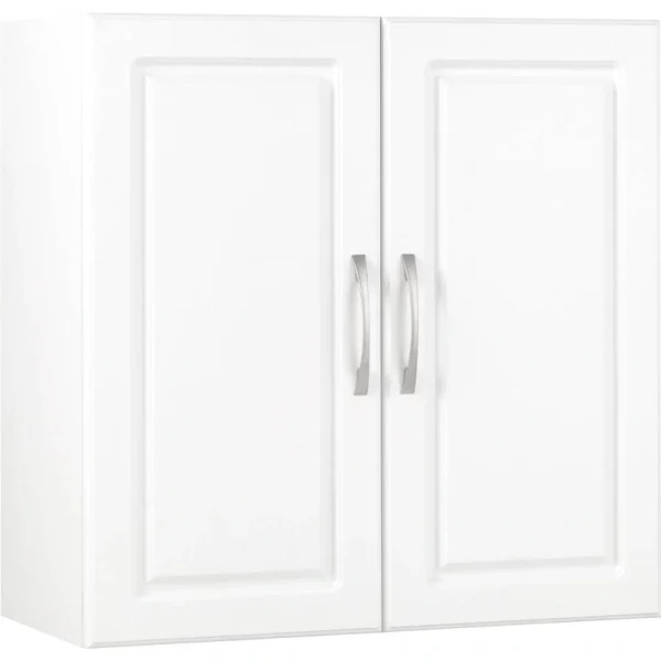 Ameriwood Home Kendall 23.43-in W x 23.68-in H x 12.437-in D Wall-mounted Composite Wood Garage Cabinet in White