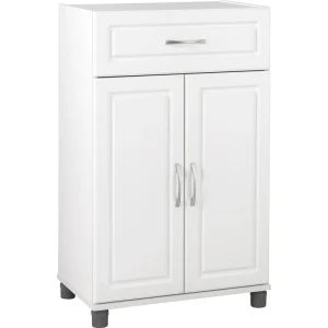 Ameriwood Home Kendall 23.43-in W x 38.25-in H x 15.37-in D Freestanding Composite Wood Garage Cabinet in White